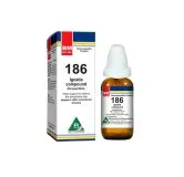 BM 186 Drops homeopathic drops on a pure white background