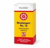 Bioplasgen No. 19 20g homeopathic combination tablets by Dr. Willmar Schwabe on a pure white studio background