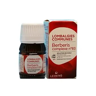 L-83 Berberis Complex 30 ml Drops by Lehning Laboratories, product package on white background