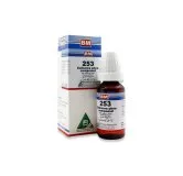 BM 253 Drops homeopathic drops on a pure white background