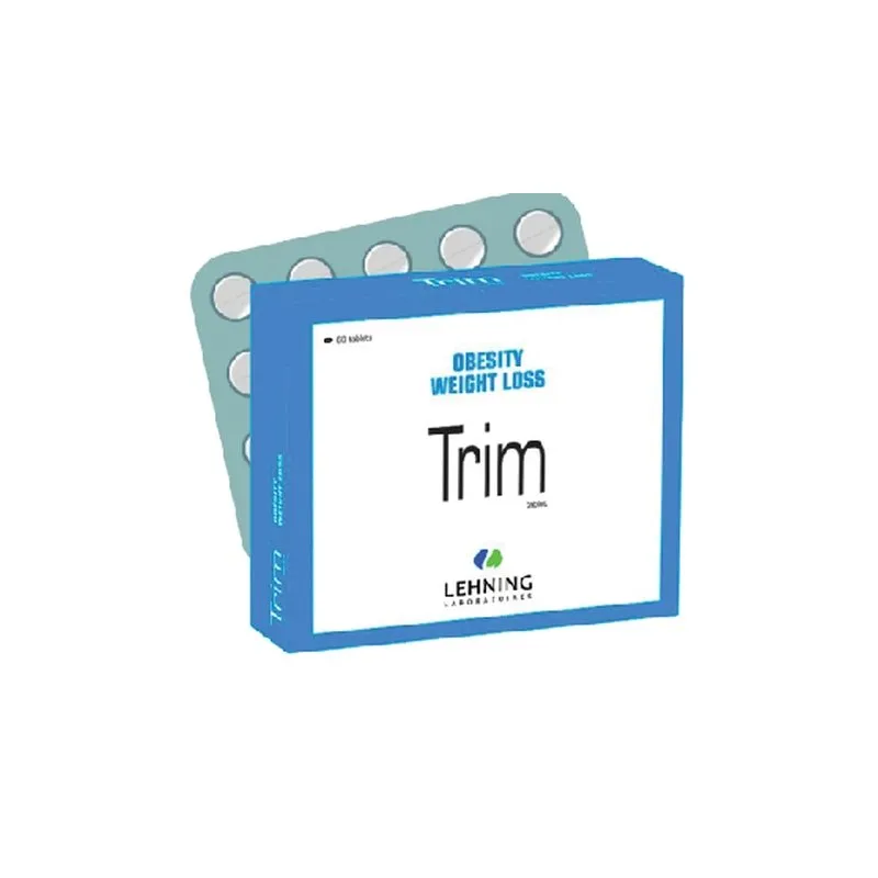 Trim Tablets 60 tablets by Lehning Laboratories, product package on white background