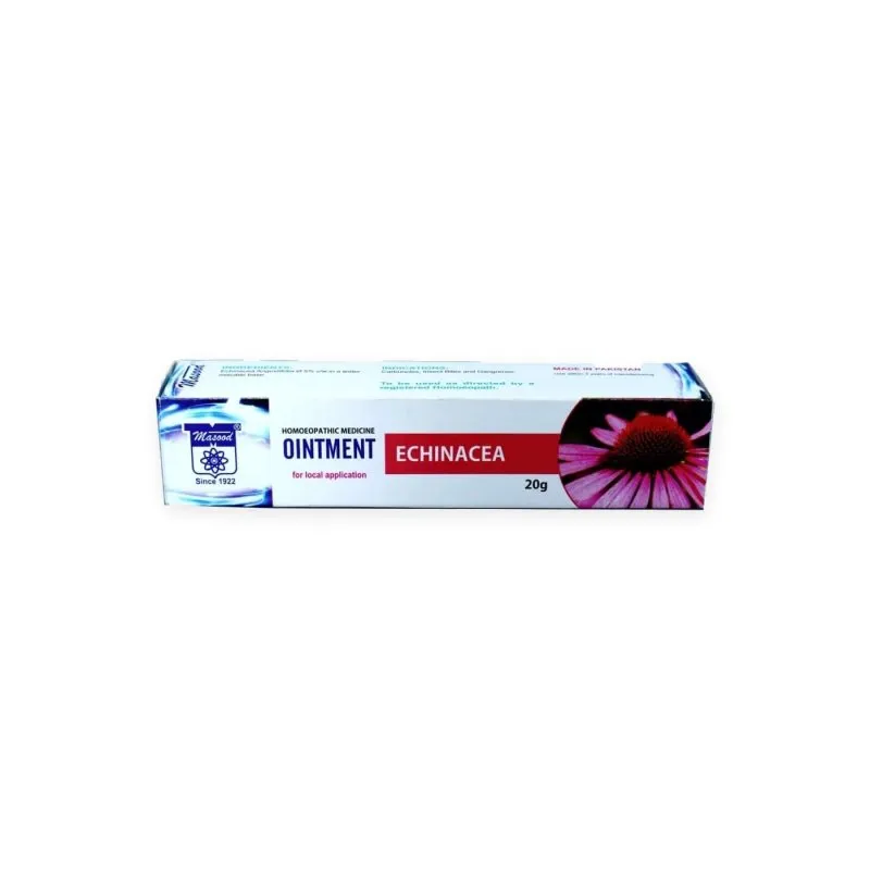 Echinacea Ointment 20 g by Dr. Masood, original packaging on a white background