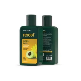 Reroot Volumizing Shampoo by Paul Brooks, product pack on a white background