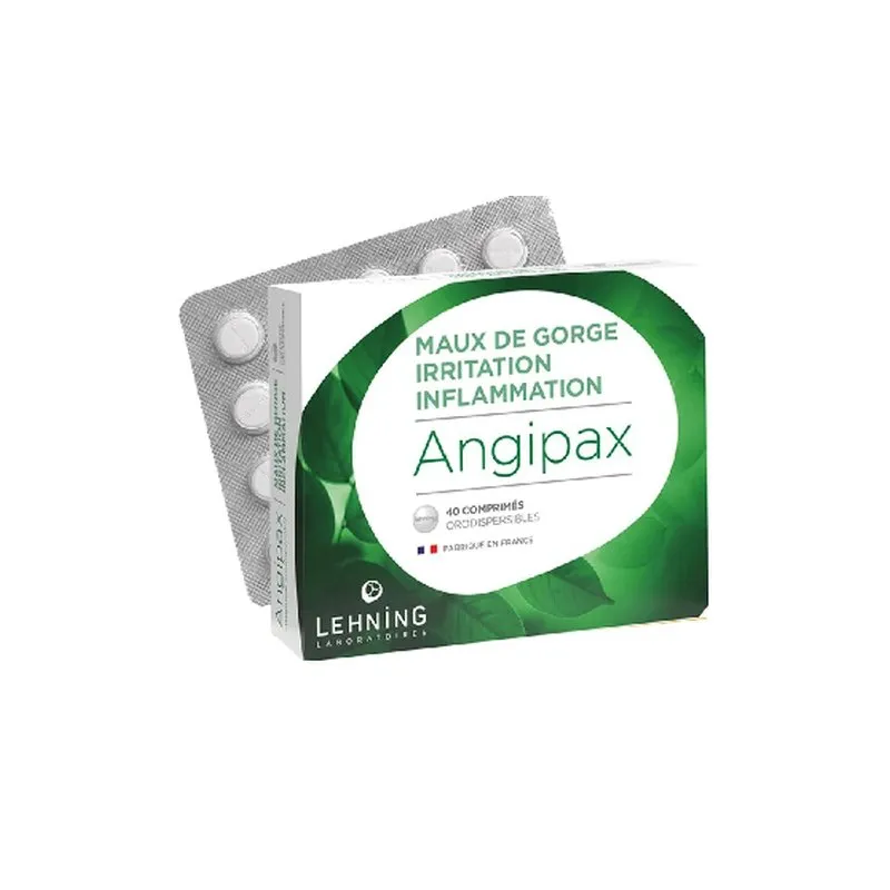 Angipax 40 tablets Tablets by Lehning Laboratories, product package on white background