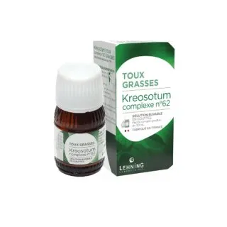 L-62 Kreosotum Complex 30 ml Drops by Lehning Laboratories, product package on white background