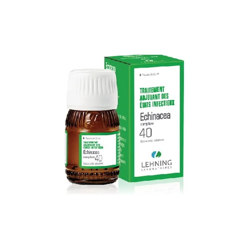 L-40 Echinacea Complex 30 ml Drops by Lehning Laboratories, product package on white background