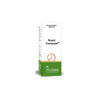 Nuxal Compose by Pflüger, product carton centered on a white background