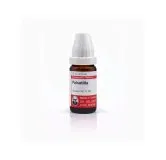 Pulsatilla 10ml homeopathic dilutions and mother tincture bottle or pack on white background