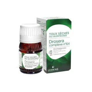 L-64 Drosera Complex 30 ml Drops by Lehning Laboratories, product package on white background