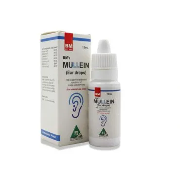 BM Mullein Ear Drops homeopathic drops on a pure white background