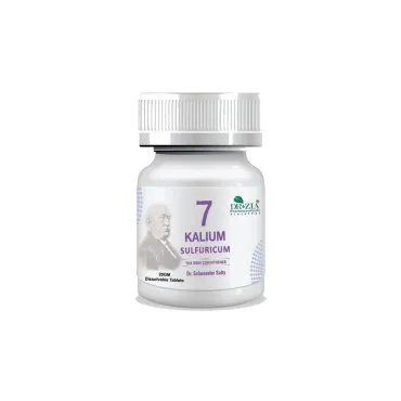Kalium Sulfuricum by Dr Zia Pharma, product pack centered on a white background