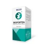 Bioforten Syrup 240 ml by Dr. Masood, original product carton on a white background
