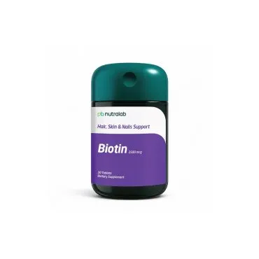 Biotin Tablets by Paul Brooks, product pack on a white background