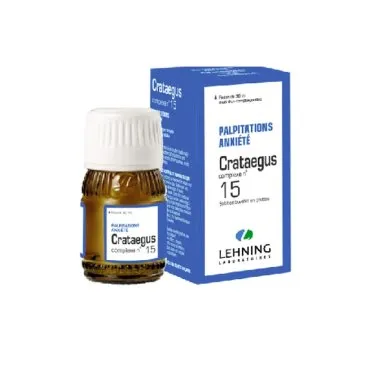 L-15 Crataegus Complex 30 ml Drops by Lehning Laboratories, product package on white background