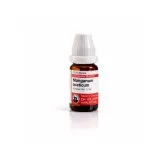 Manganum Aceticum 10ml liquid homeopathic dilution bottle or pack on white background