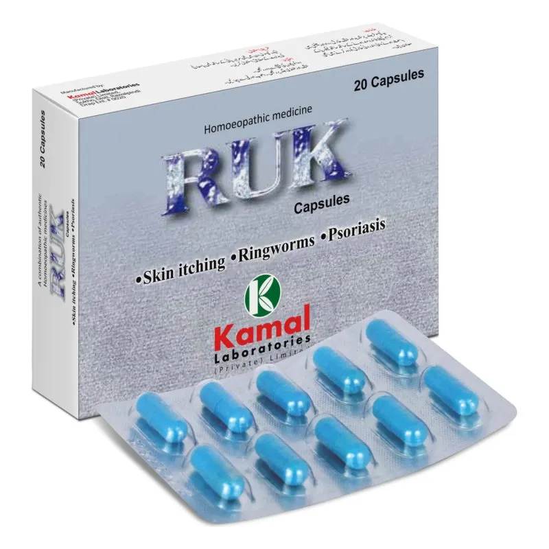 RUK (CAPSULES), Kamal Laboratories product pack on a white background