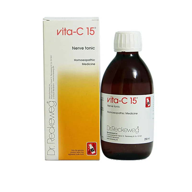 R15 Vita C Nerve and Energy Tonic by Dr. Reckeweg, 250ml pack