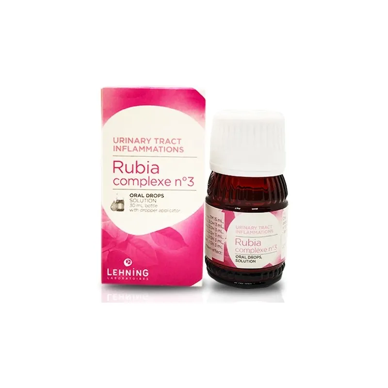 L-3 Rubia Complex 30 ml Drops by Lehning Laboratories, product package on white background