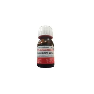 Gelsemium homeopathic dilution bottle