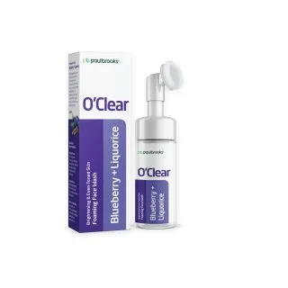 O'Clear Foaming Face Wash by Paul Brooks, product pack on a white background