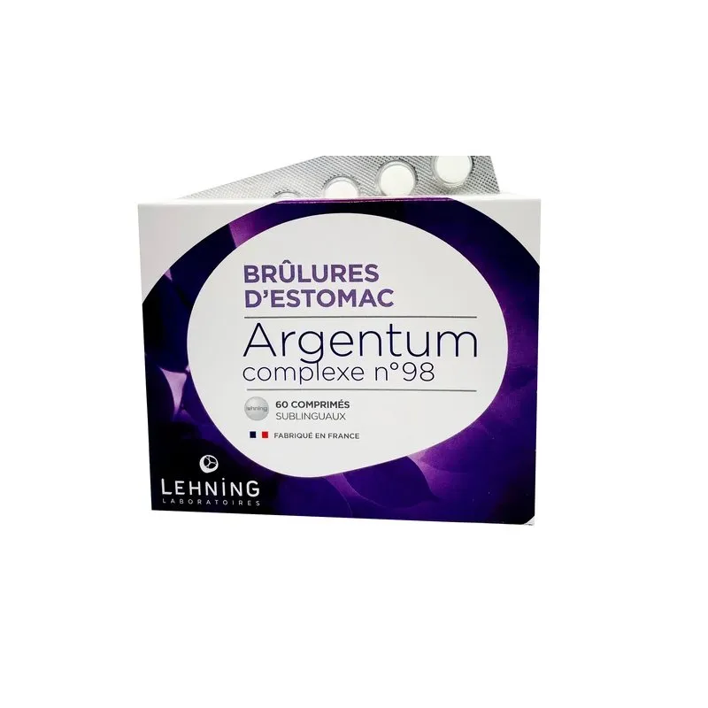 L-98 Argentum Complex 60 tablets Tablets by Lehning Laboratories, product package on white background