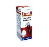 Fever-M Drops by Dr. Masood, original product packaging on a white background