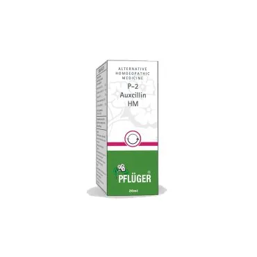P-02 Auxcillin HM (Cactus) by Pflüger, product carton centered on a white background