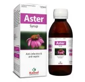 Aster Syrup 120 ml, Kamal Laboratories product pack on a white background