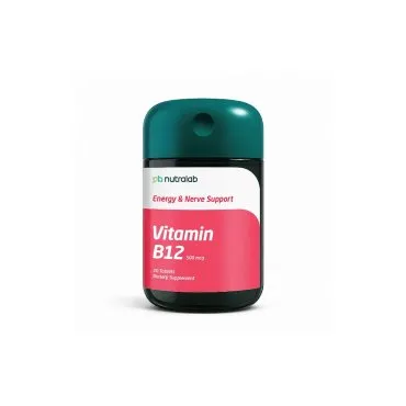 Vitamin B12 Tablets by Paul Brooks, product pack on a white background