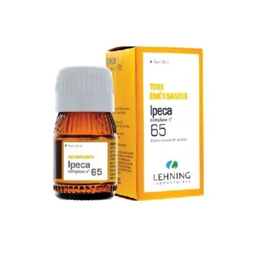 L-65 Ipeca Complex 30 ml Drops by Lehning Laboratories, product package on white background