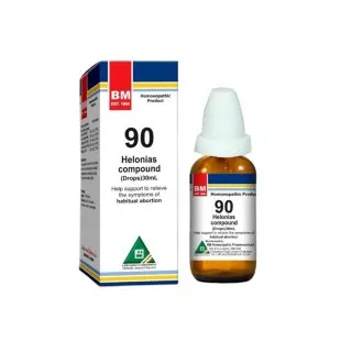 BM 90 Drops homeopathic drops on a pure white background