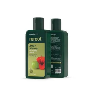 Reroot Revitalising Hair Oil by Paul Brooks, product pack on a white background