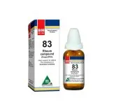 BM 83 Drops homeopathic drops on a pure white background