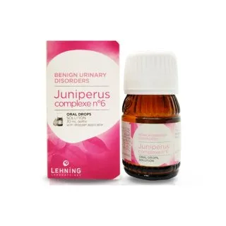 L-6 Juniperus Complex 30 ml Drops by Lehning Laboratories, product package on white background