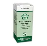 Nux vomica Pentarkan Ptk. 63 20ml Drops by Dr. Willmar Schwabe, original homeopathic packshot on white background