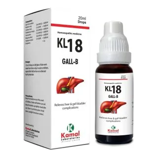 KL 18 (GALL-B) 20 ml, Kamal Laboratories product pack on a white background