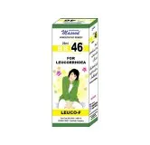 Dr. Masood HR-46 Leuco-F homeopathic drops 20 ml product package on a white background