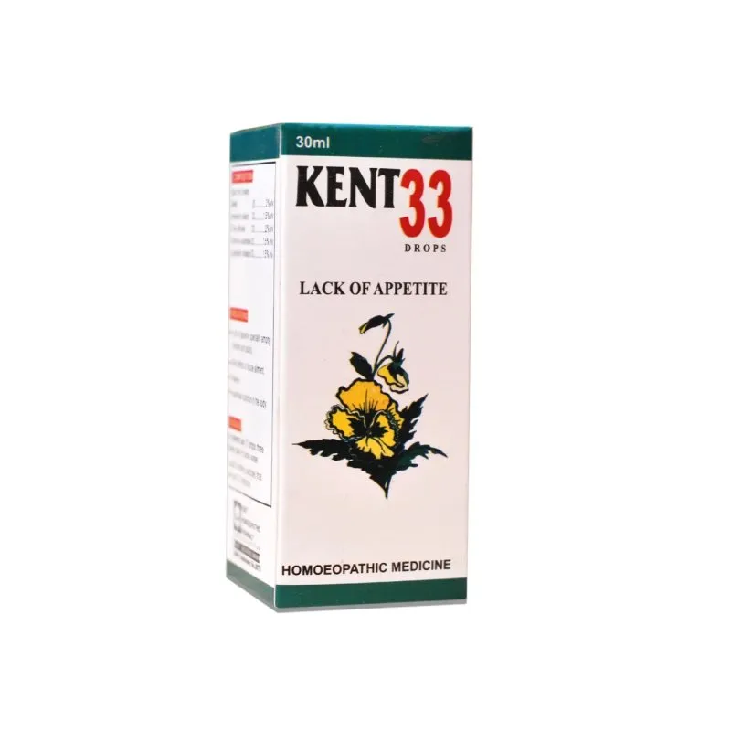 Kent 33 Drops product packaging