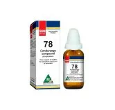 BM 78 Drops homeopathic drops on a pure white background