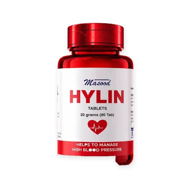 Hylin Tablets by Dr. Masood, original product packaging on a white background