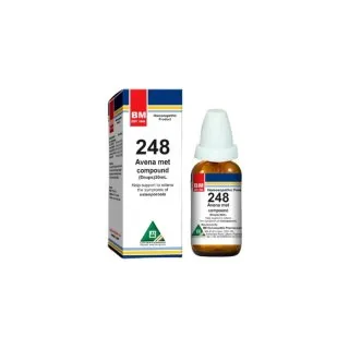 BM 248 Drops homeopathic drops on a pure white background