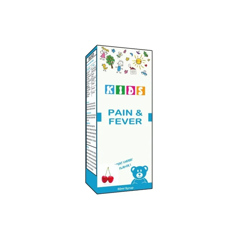 Pain & Fever by Dr Zia Pharma, product pack centered on a white background