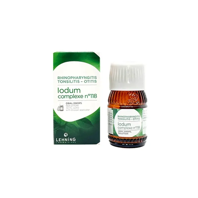 L-118 Iodum Complex 30 ml Drops by Lehning Laboratories, product package on white background
