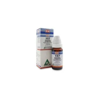 BM 157 Drops homeopathic drops by BM Homoeopathic Pharmaceuticals on a pure white background