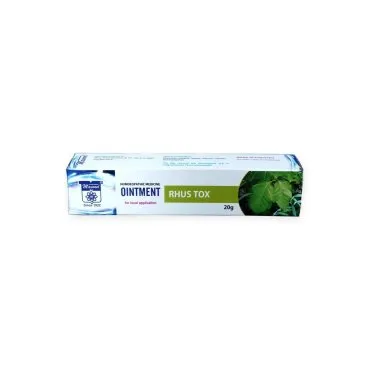 Rhus Tox Ointment 20 g by Dr. Masood, original packaging on a white background