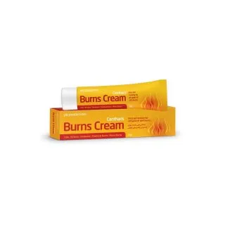 Burns Cream by Paul Brooks, product pack on a white background