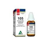 BM 105 Drops homeopathic drops on a pure white background