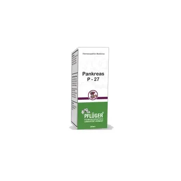 P-27 Pankreas by Pflüger, product carton centered on a white background