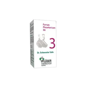 Ferrum Phosphoricum - 3 by Pflüger, product carton centered on a white background