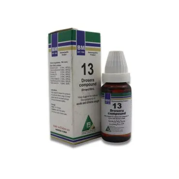 BM 13 Drops homeopathic drops by BM Homoeopathic Pharmaceuticals on a pure white background